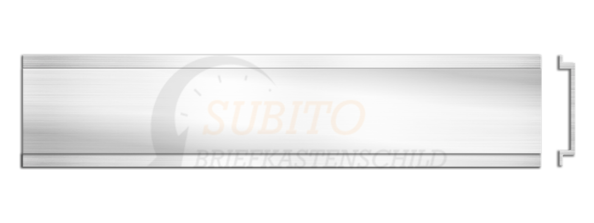 Briefkastenschild Schweizer 110 x 20 Alu